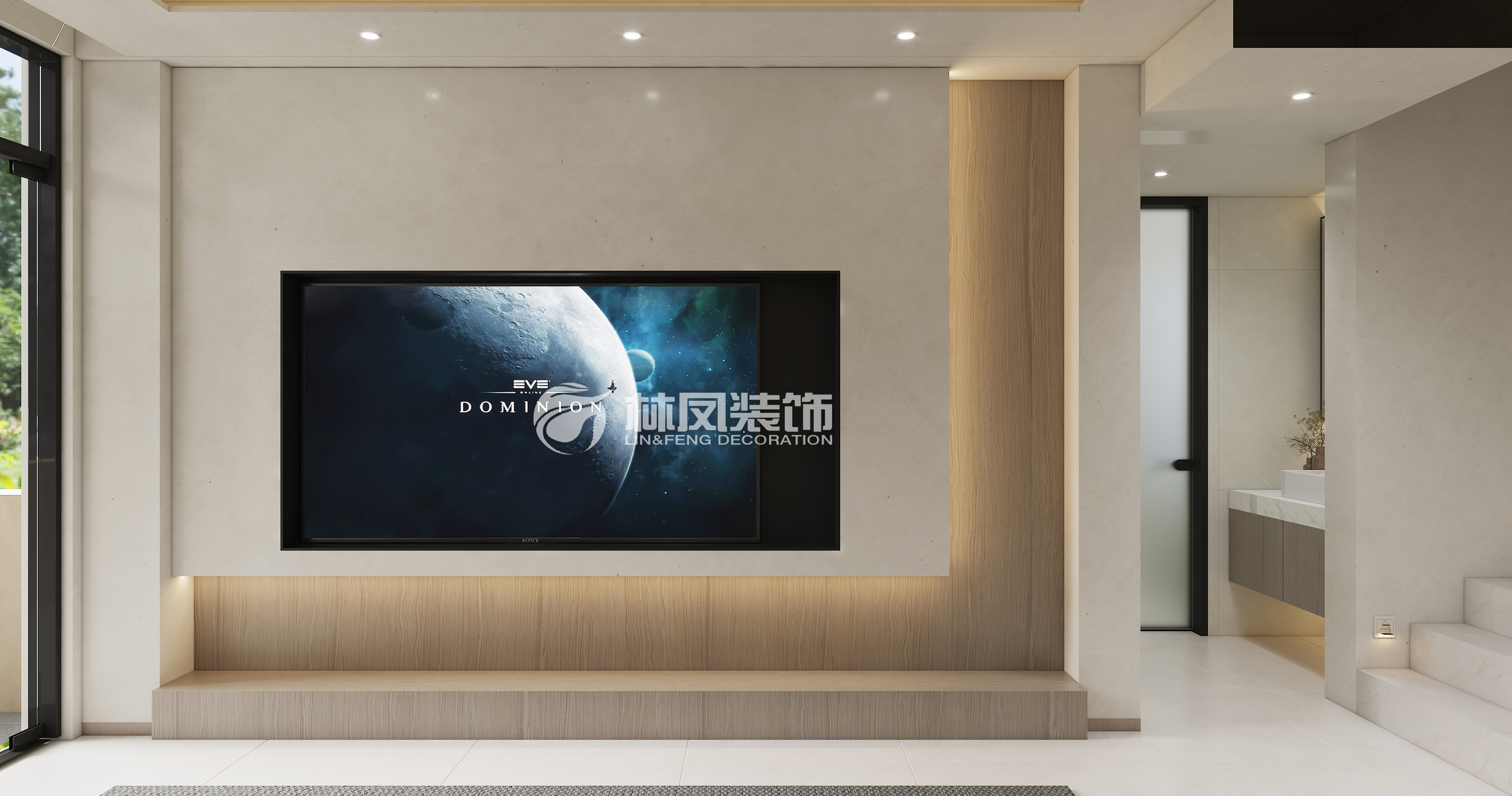 世茂國風(fēng)盛京-240㎡-新中式-電視背景墻.jpg
