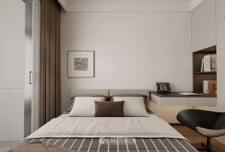 保利公園壹號 124平 現(xiàn)代風格 臥室3.jpg
