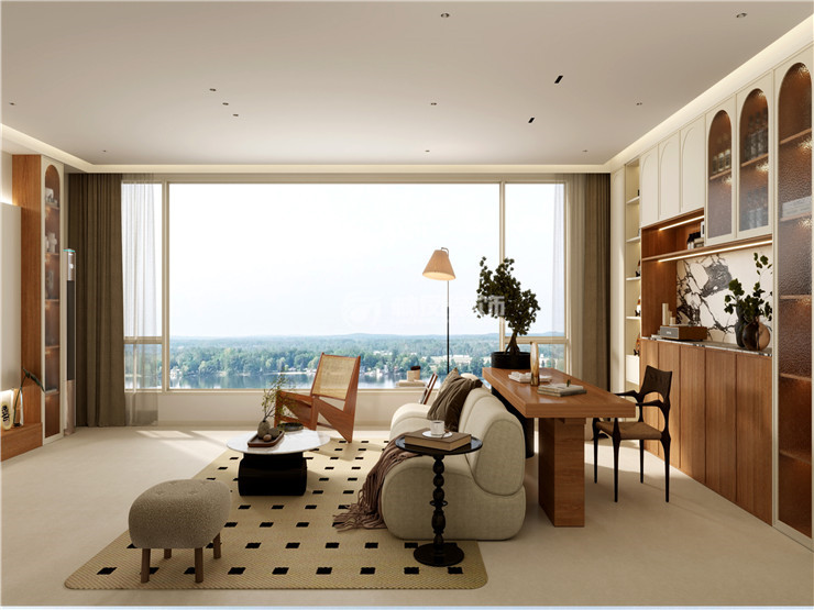 龍湖九里頤和-150平-中古風格-客廳 (2).jpg