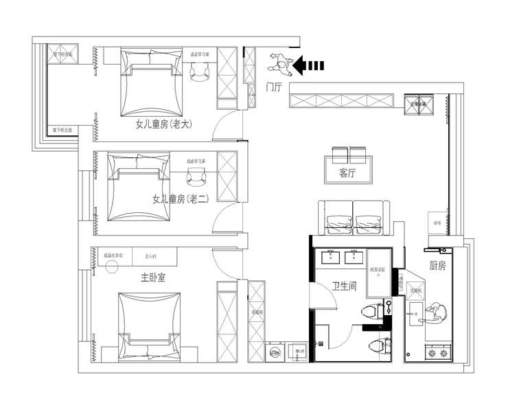 泊岸華庭-100平-現(xiàn)代風(fēng)格-戶型圖 .jpg